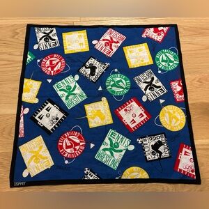 Vintage Esprit Sports Theme Scarf